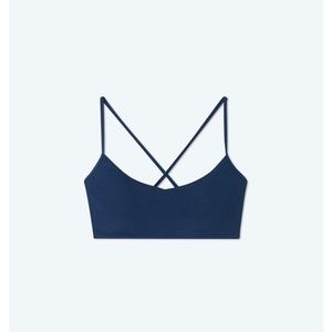 Summersalt The Maternity Ribbed Voyager Bikini Top size 4 in Deep Sea (blue)